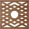 Ekena Millwork Chevron Wood Fretwork Pierced Ceiling Medallion, Walnut, 24"OD x 6 1/4"ID x 3/8"T CMWP24X24X0375CHWA - alternate 2